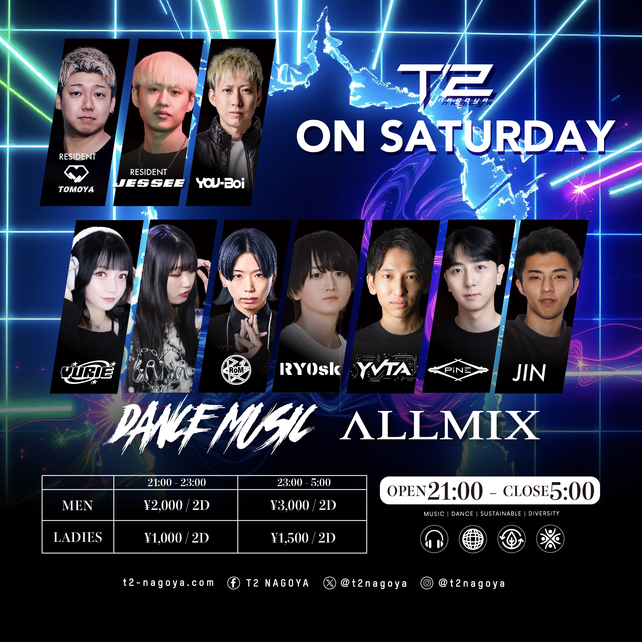 T2 ON SATURDAY